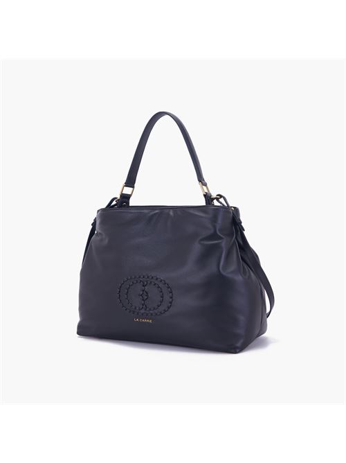 BORSA SHOPPING WOVEN BLACK LA CARRIE | 142P-DB-151 LEAX